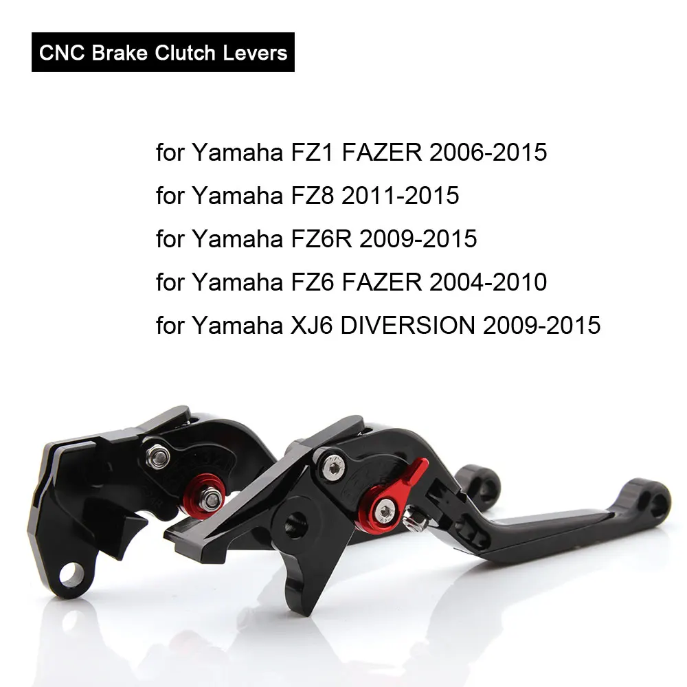 CNC рычаги для Yamaha FZ1 FZ6 Fazer FZ8 FZ6R XJ6 Diversion мотоциклетные Регулируемые складные