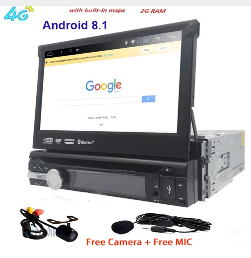 2 Гб ОЗУ один 1din 7 дюймов сенсорный экран 4G WIFI Android 8 1 Автомобильный GPS FM Радио