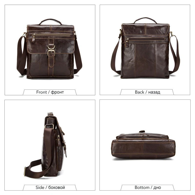 WESTAL многоцелевая повседневная сумка мужская натуральная кожа конструктор