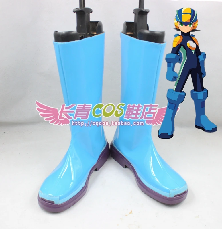 Обувь для косплея Rockman Mega Man Стив моб сапоги на заказ 5030 | Тематическая одежда и