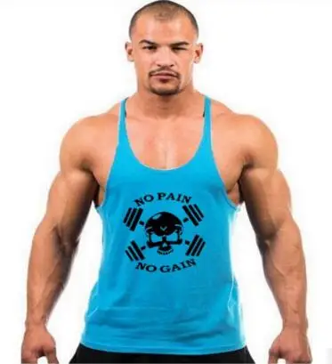 No Pain Gain мужская майка с буквенным принтом мужской костюм для бодибилдинга