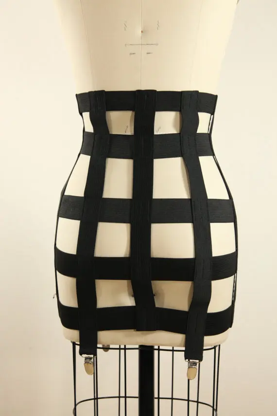 2017 новая одежда для рейв Пастельная подвязка в готическом стиле пояс на