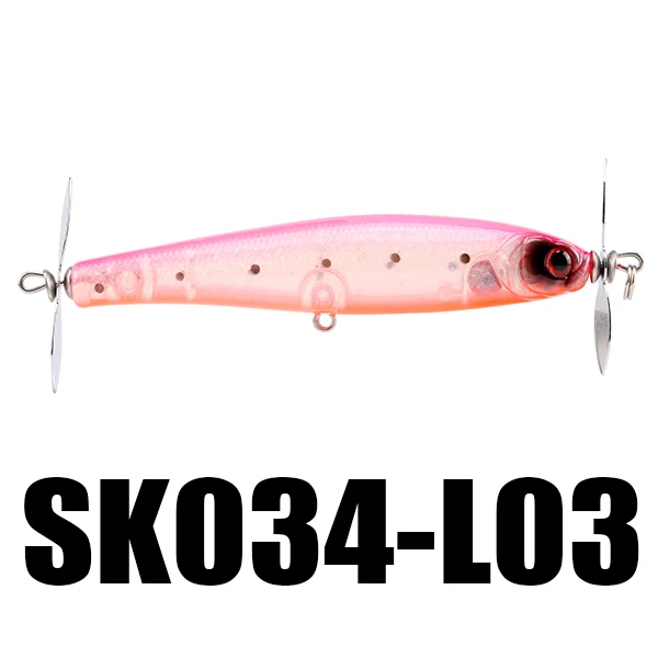 SeaKnight 1 шт. SK034 карандаш Поверхностная Рыбная приманка 90 мм 3,5" 14,5 г искусственный Жесткий пропеллер воблер VMC крюк Карп рыболовные снасти - Цвет: Color L03