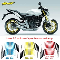 motorcycle frontrear edge outer rim sticker wheel decals reflective waterproof 17inch stickers for honda hornet