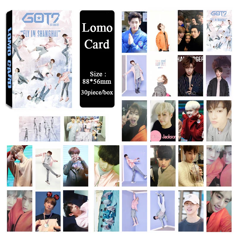 30 единиц Оптовая KPOP вентилятор JB значок Джексон альбом GOT7 Малый ЛОМО К поп