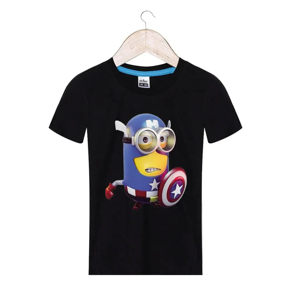 Детская футболка летние футболки для мальчиков с 3D принтом капитан 8 цветов