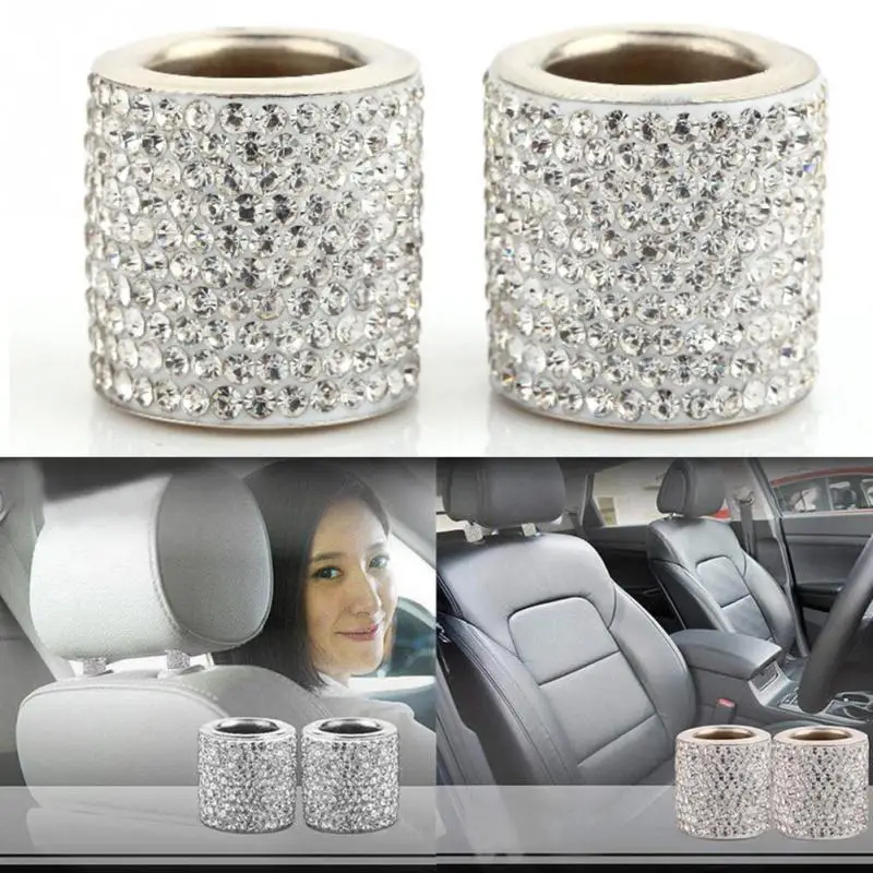4 шт седло штырь кольцо с бриллиантом автомобиль Стайлинг орнамент Bling ледяной