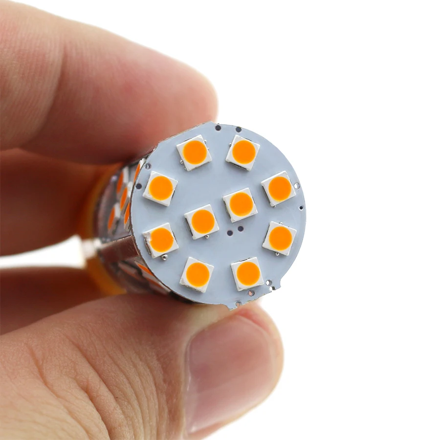 Gfoloza 1 шт. T20 светодиодный 7440 W21W Canbus лампочка без ошибок 35SMD 3030 светильник сигнала