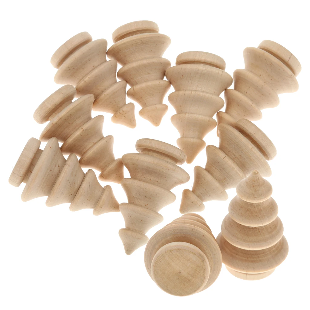 New Hot 30pcs/Set Plain Blank DIY Wooden Peg Dolls Wedding Party Cake Toppers Home Decor Accessory Crafts Montessori Toy | Дом и сад
