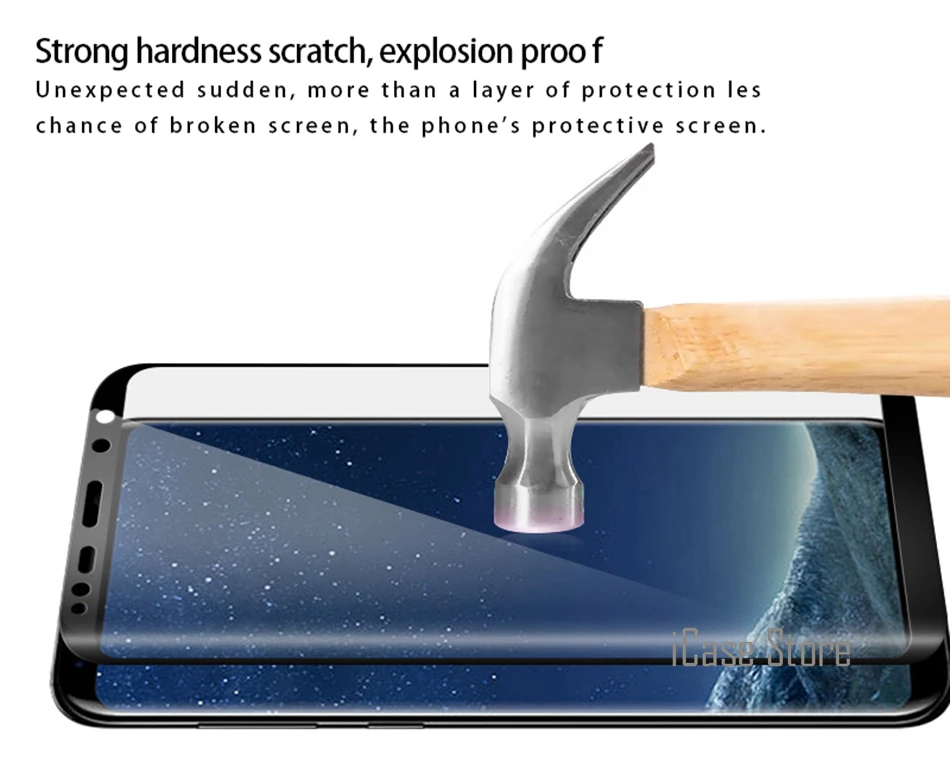 3D полное покрытие закаленное Стекло для Samsung Galaxy S8 плюс S7 край S6 J5 J7 J2 Prime 2016 A3 A5 2017