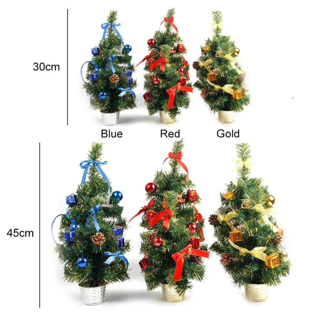 2018 Christmas Tree Decoration Holiday Home Mini Artificial Trees Decorations For Xmas Gift | Дом и сад