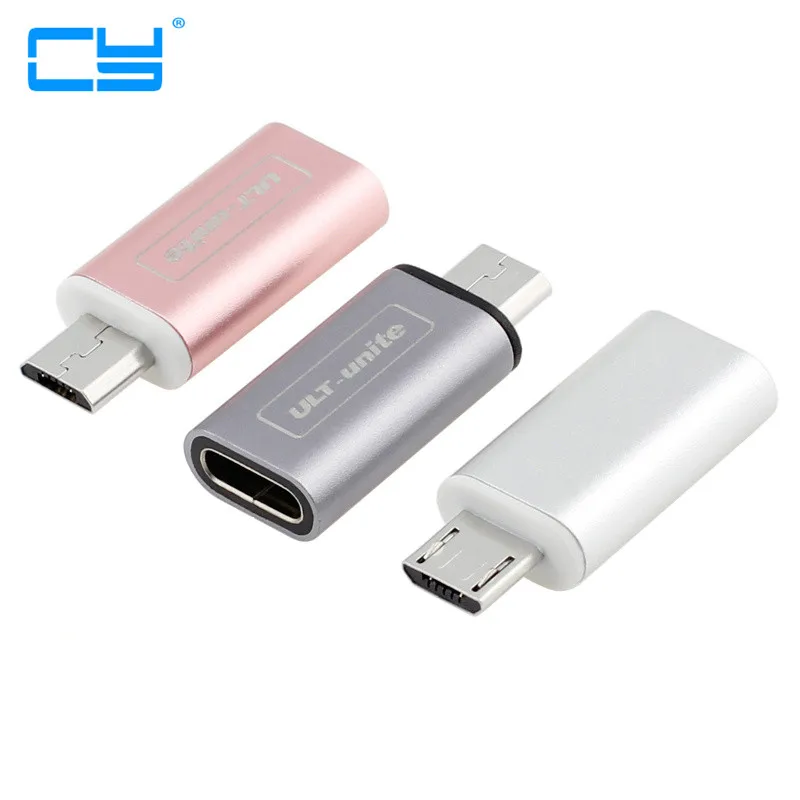 1PCS TOP Quality Rose gold Metal USB 3.1 Type C USB-C Female to Micro 2.0 Male Adapter Connector Adaptor | Компьютеры и офис
