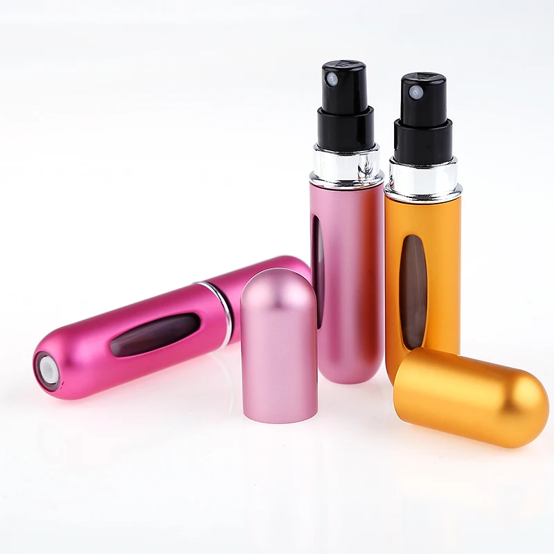 

5ml Travel Mini Refillable Conveniet Empty Atomizer Perfume Bottles Scent Pump Spray Case Parfum Airless pump Cosmetic Container