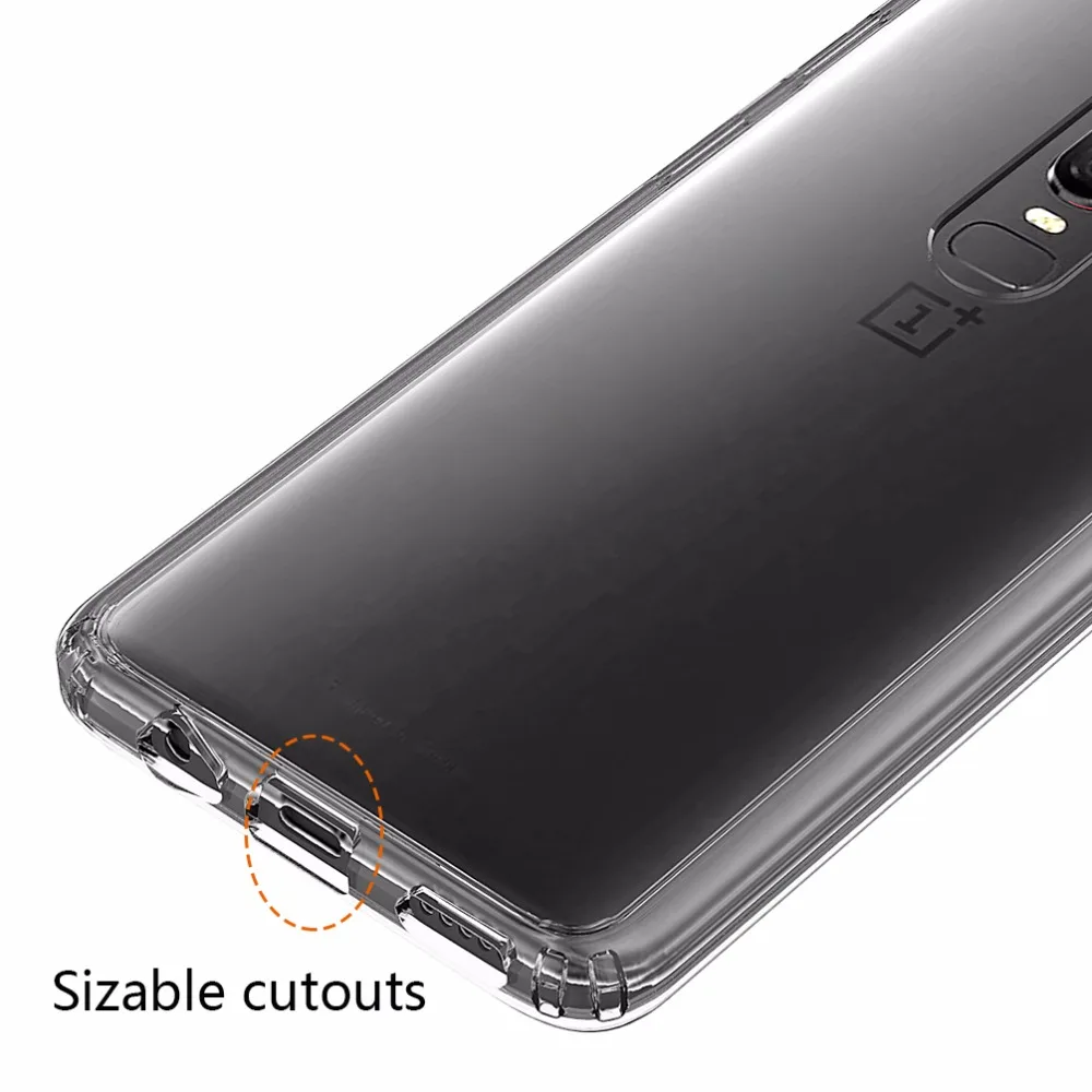 Ударопрочный чехол для OnePlus 6 7 Pro 7T 6t 5T Кристально Прозрачная Жесткая задняя