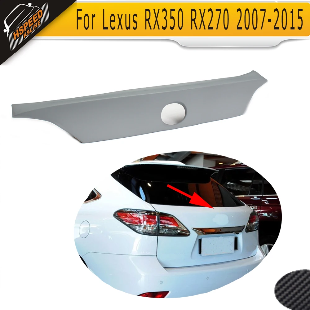 

ПУ автомобиля задний спойлер крыло для Lexus RX350 RX270 2007-2015 спойлер заднего багажника, крыла загрузки губ Серый Грунтовка Краски