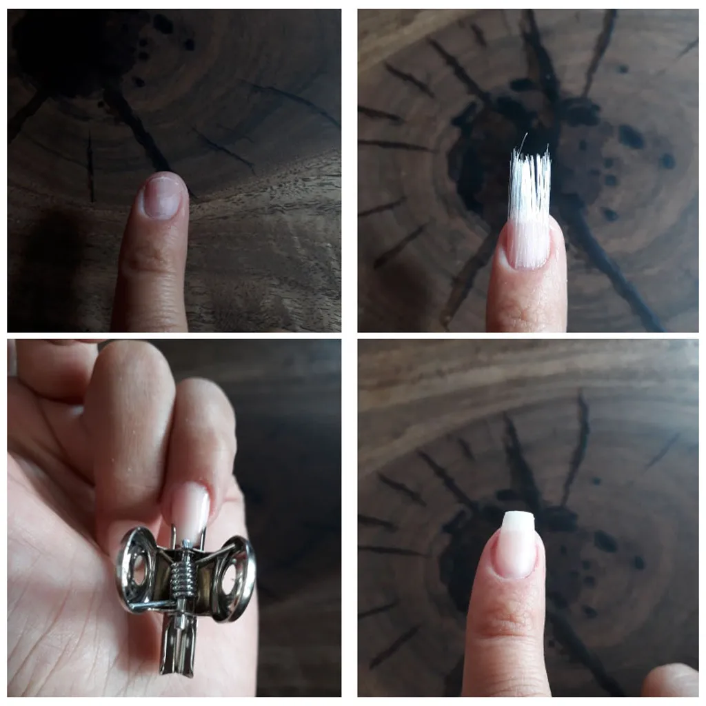 Новая мода Fibernails стекловолокно для акрилового маникюрного салона, советы herramienta 5 г esmalte para unha Прямая