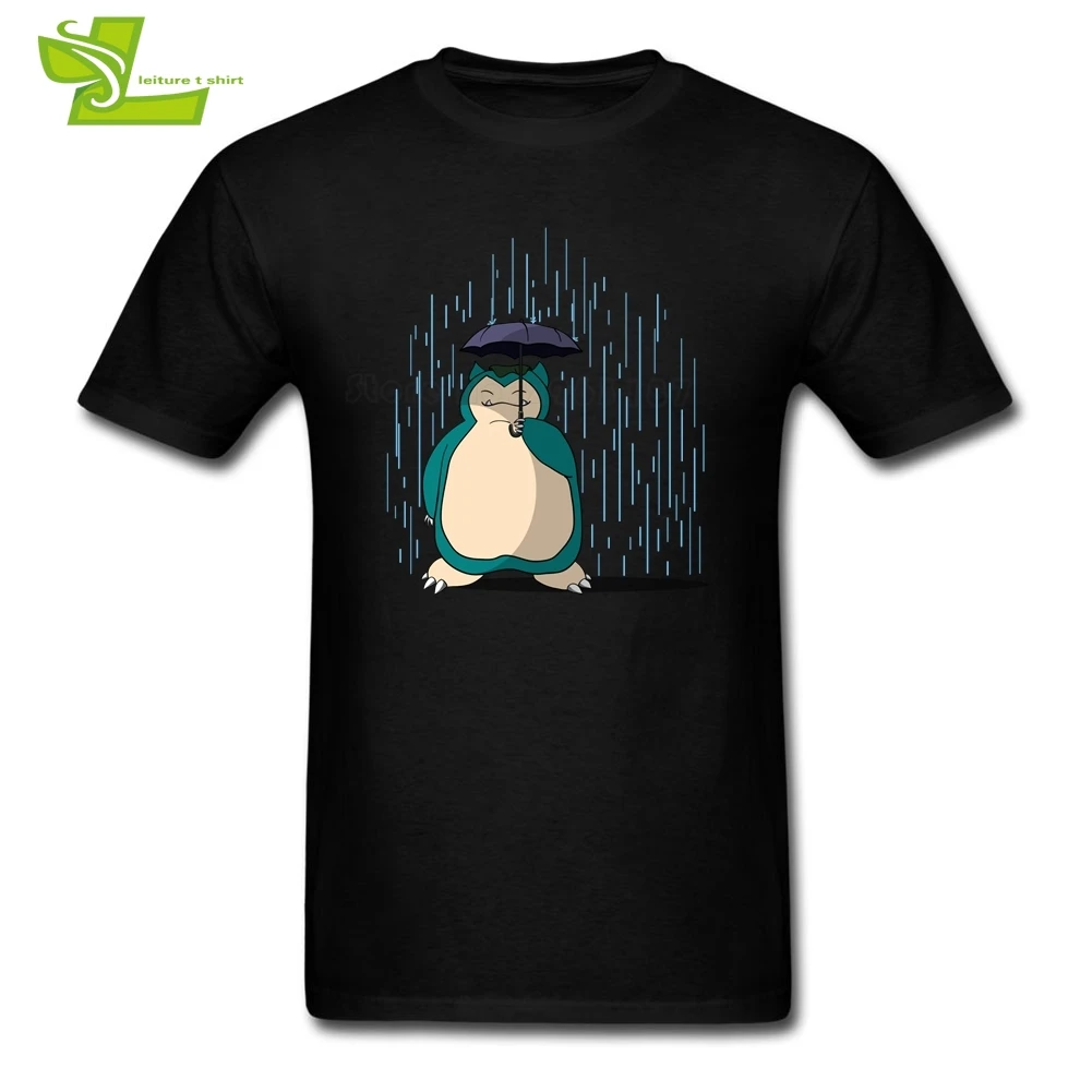 Футболка My Neighbor Snorlax мужская летняя 100% хлопок графический стиль Большая одежда