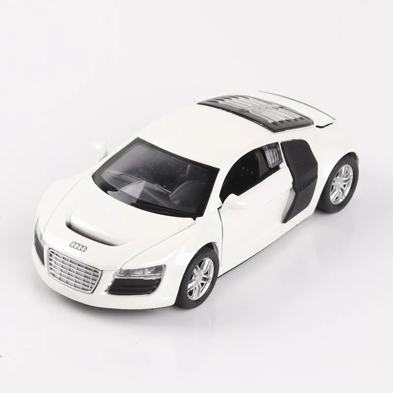 1:32 Scale Alloy Diecast Metal Car Model For R8 Series Collectible Collection Pull Back Toys With Sound&ampLight Children's | Игрушки и