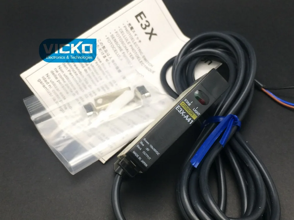 [VICKO] E3X A41 датчик фото AMP использование W/E32 волокна Omron Автоматизация и