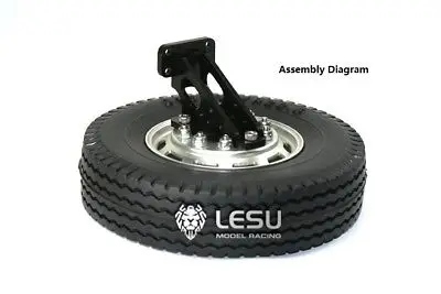LESU Spare Tyre Holder for RC 1/14 Tractor Truck DIY Car Model Tamiya TH02350 | Игрушки и хобби