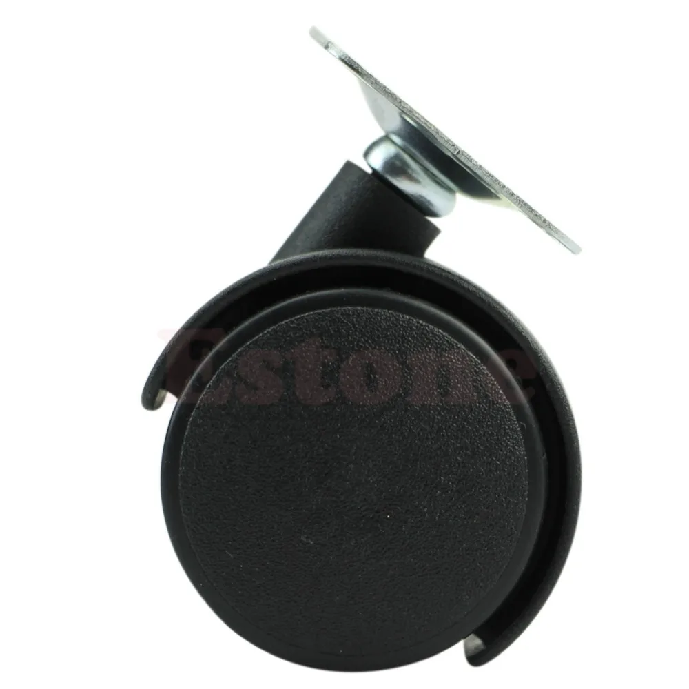 Набор из 4-дюймовых поворотных пластин нейлоновых колесных дисков для стульев и