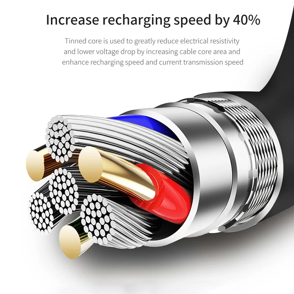 3 в 1 3 в 1 Usb C кабель для huawei Usb кабель type-C кабель 2 м 2 метра для One Plus Oneplus 7 Pro 6 T Micro Usb Usbc зарядка Kabel
