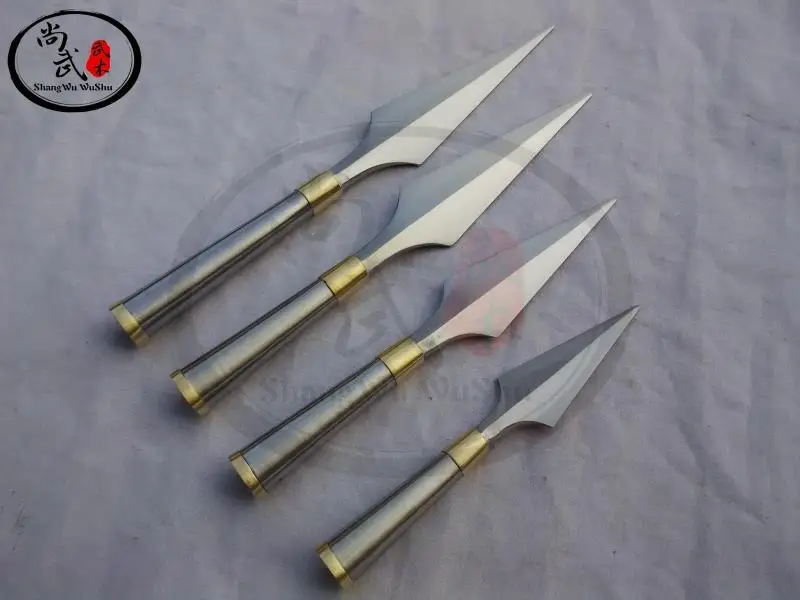 Высокое качество ушу головка копья красная кисточка наконечник Высокая производительность нержавеющая сталь красная кисточка копье медь латунь группа боевые искусства