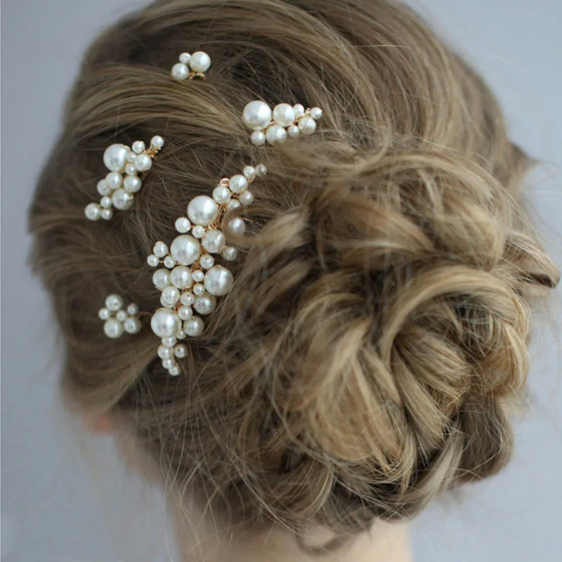Q Wedding Hair Comb Bride Bridal Accessories Handmade Pearl Headdress Women Hairpin Head Decoration |