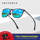 Солнцезащитные очки VEITHDIA 6623 мужские, винтажные зеркальные солнечные очки в алюминиево-магниевой оправе с поляризационными стеклами, для вождения