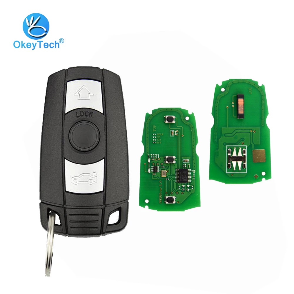 OkeyTech для Bmw 1/3/5/7 серии 315/433 МГц ID46 чип система CAS3 3 кнопочный пульт дистанционного