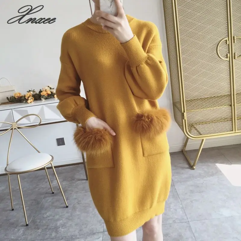 

2020 dress loose autumn and winter long-sleeved women