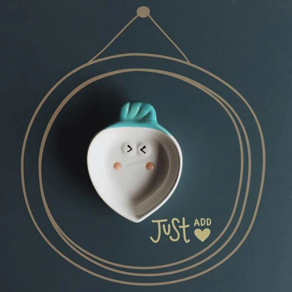 4 шт. морковный каштан Мини Размер пигменты керамика соевый блюдо соус уксус