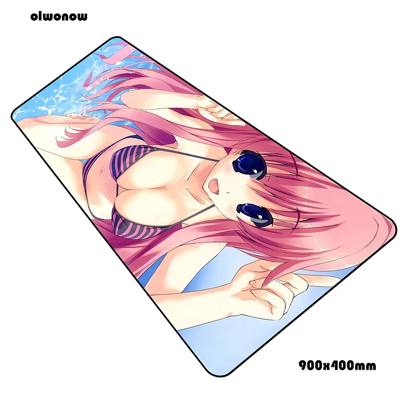 Size 900x400x3mm Сексуальный коврик для мыши 900x400x3 мм, игровой коврик для мыши с HD рисунком, большой коврик для мыши, игровой компьютерный стол, модный коврик, notbook mousemat pc - Цвет: Size 900x400x3mm