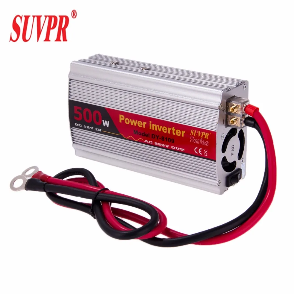 SUVPR DY 8109 500 Вт DC 12 В к AC 220 автомобиля Мощность инвертор с 500mA USB Порты и разъёмы