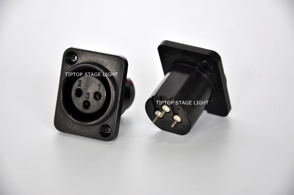 TP C04 200 шт. пластиковый корпус 3 контактный разъем XLR DMX512 клемма сигнала