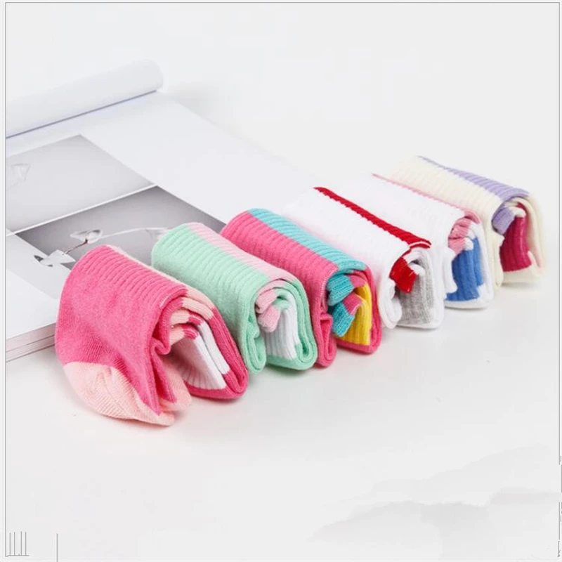 2018 разноцветные модные хлопковые носки унисекс в полоску студенческом стиле