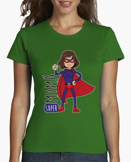 2017 Весна Лучшие футболки женские Супер мама С Коротким рукавом Письмо
