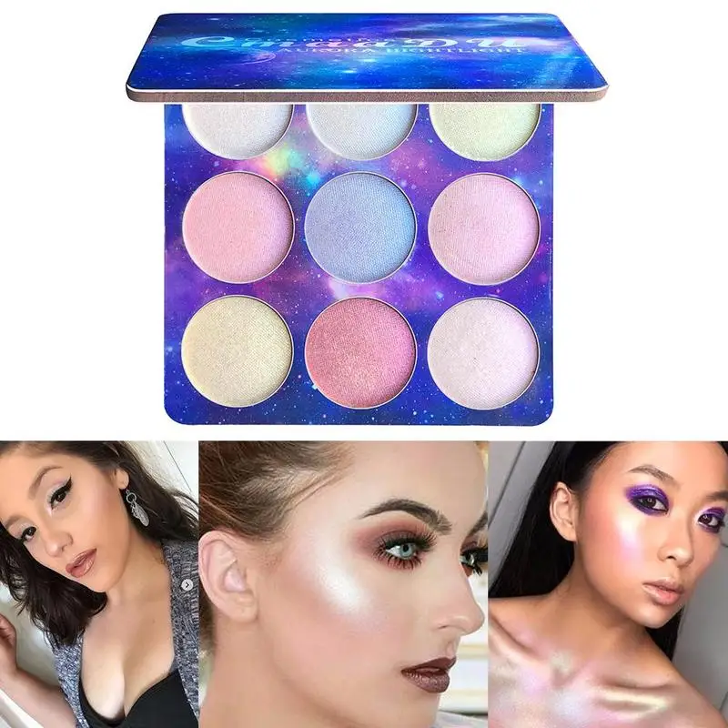 CmaaDu, 9 цветов, тени для век, палитра теней для век, хамелеон, поляризационный светильник, ремонт пудры, ремонт, диск для теней