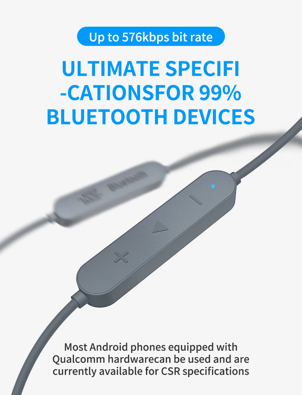 KZ Aptx 2Pin 5,0 кабель Bluetooth CSR8675 модуль Bluetooth 0,78 кабель для обновления гарнитуры для ZST ZS10 AS16 ZSN AS10 BA10 ZSR ZS10pro