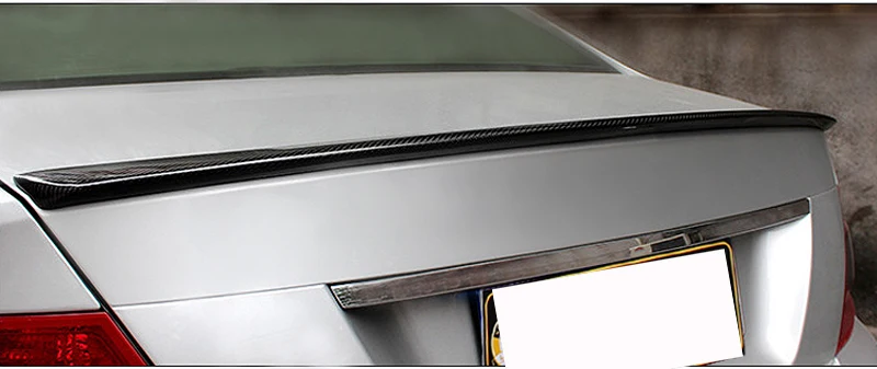 W204 C180 C200 C260 C300 карбоновое волокно задний багажник спойлер крыло для Mercedes Benz W204 C63 4 двери 2008-2013 AMG стиль