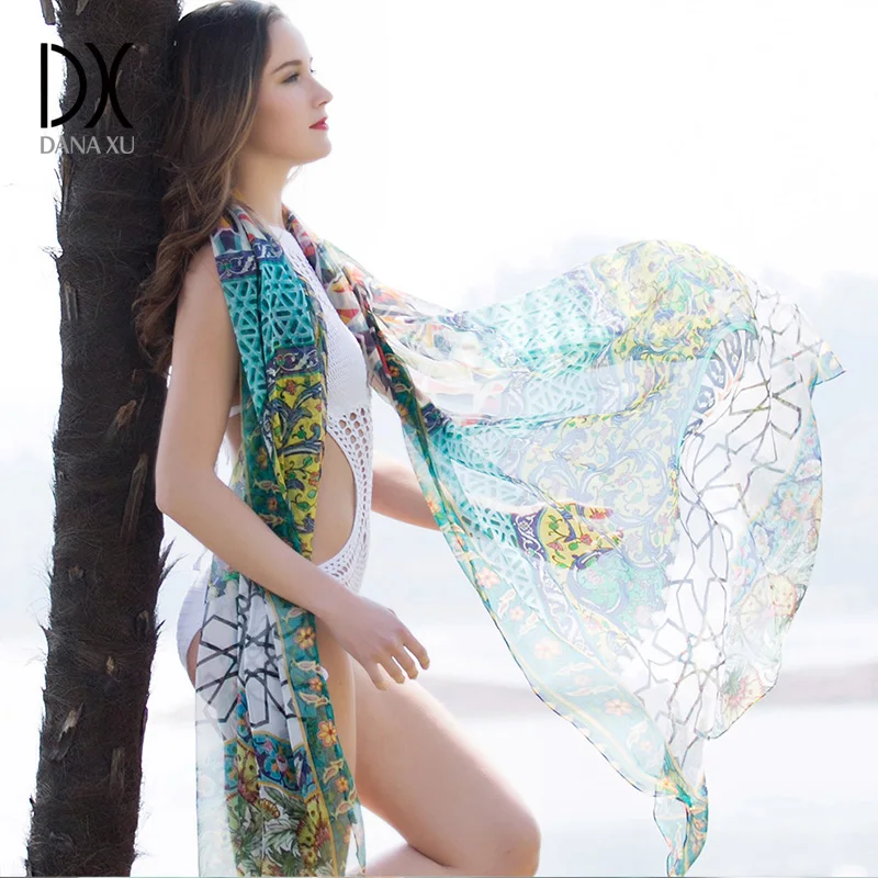 Новый фирменный шарф для женщин мусульманский хиджаб Шелковый шифоновый женский