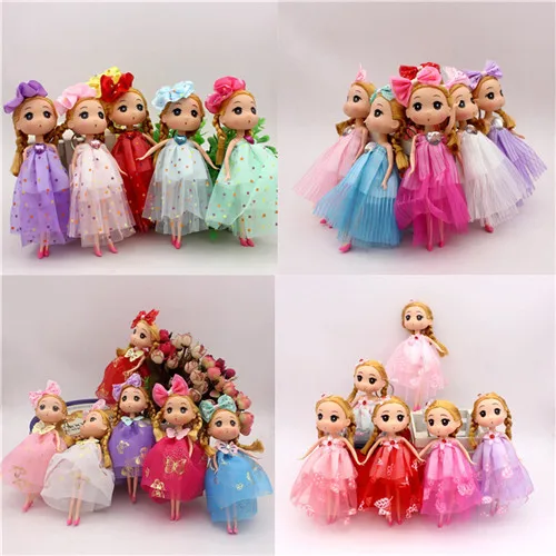ZTOYL Мини Kawaii 18 см куклы игрушки принцесса кукла Фигурка игрушка брелок для