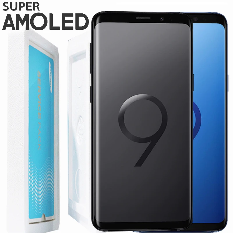 Оригинальный 2960*1440 дисплей с ЖК-дисплеем рамкой для SAMSUNG Galaxy S9 + Plus G960 G965 сенсорный