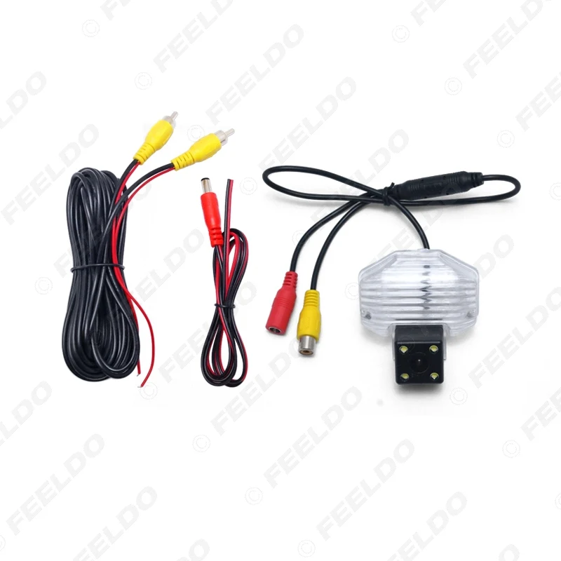 FEELDO 1 шт. Автомобильная камера заднего вида с 4 светодиодными лампами для Toyota