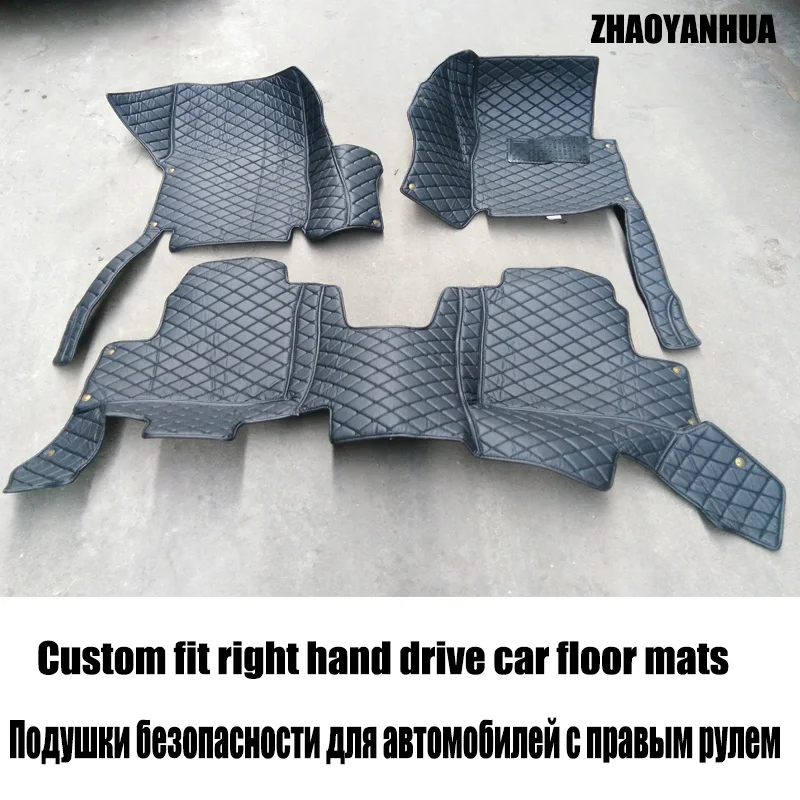 Custom fit car interior Accessories right hand drive floor mat for Hyundai Verna Sonata tucson VERACRUZ ACCENT AZERA ELANTRA | Автомобили