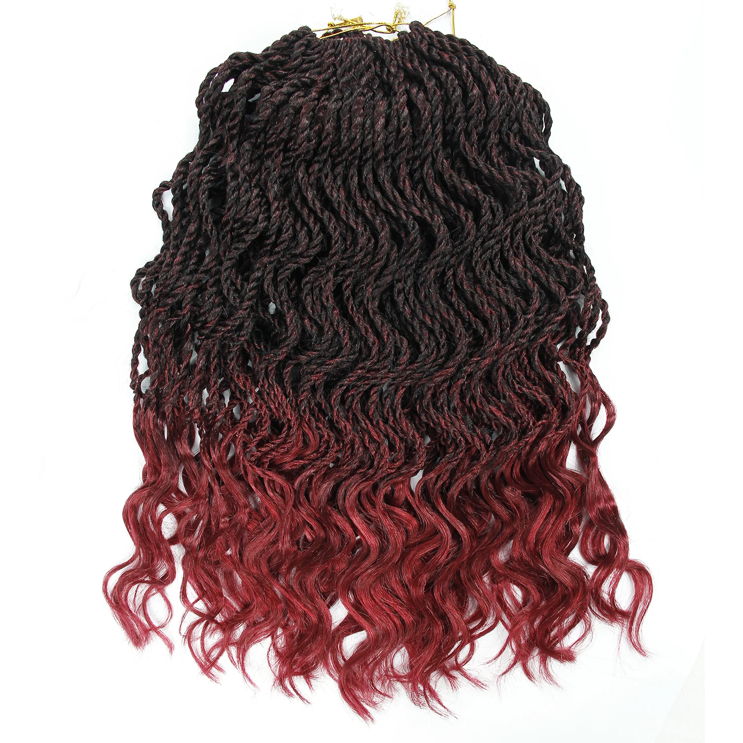 Faux Locs вьющиеся Сенегальские волосы 14 дюймов 35 прядей в упаковке синтетические