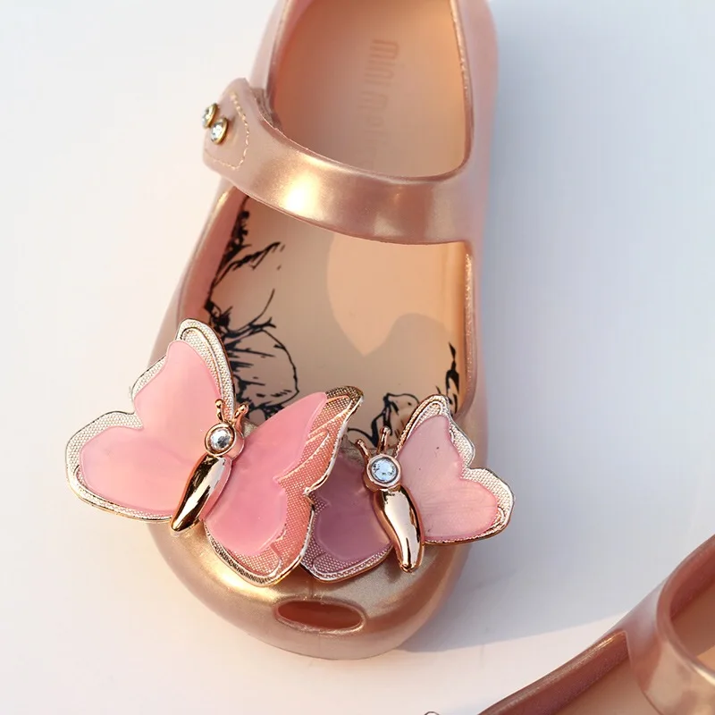 Mini Melissa ultragrl/ новые оригинальные прозрачные сандалии для девочек детские сандалии с бантом детская пляжная обувь Нескользящая обувь для малышей