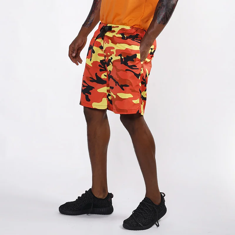 Распродажа 2018 желтые и розовые камуфляжные мужские модные спортивные шорты HEYGUYS