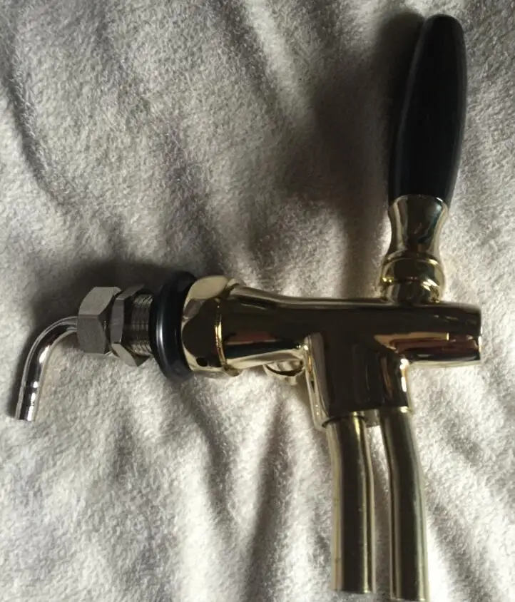 Brass draft beer dispenser faucet Bar/Restaurant Kegerator Tap homebrew chrome plated Hotel/Living Room adjustable | Обустройство