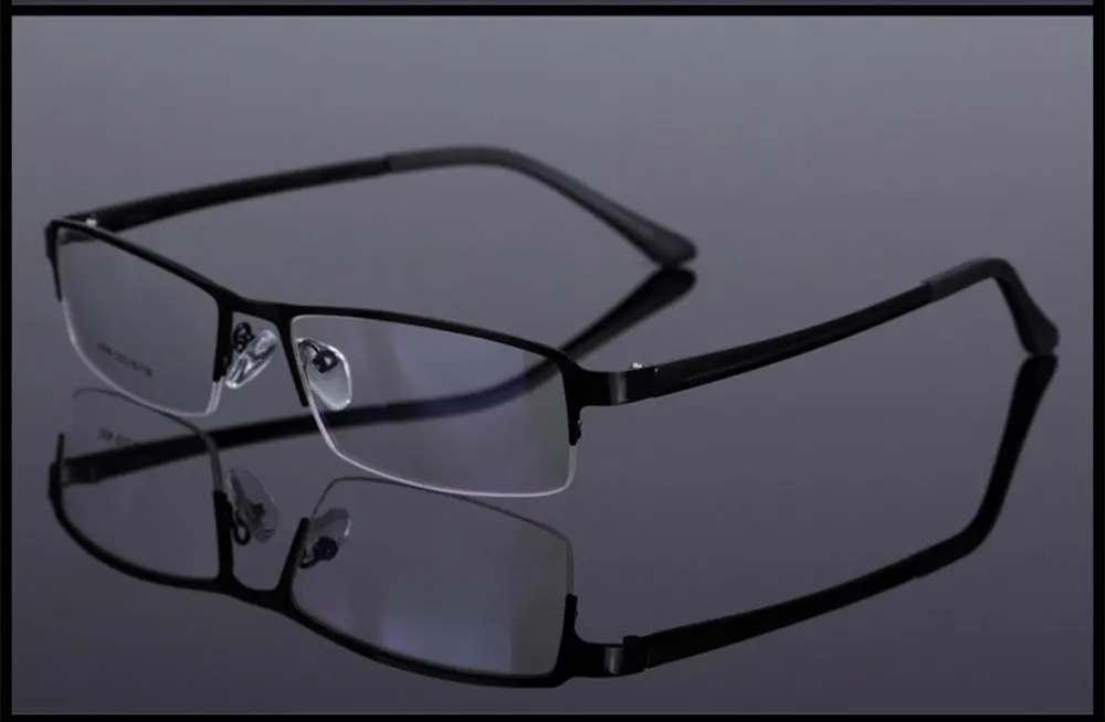 Оправа для очков Gafas 2019 мужские Полуободковые рекламные очки из сплава